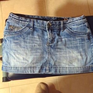 Express jean skirt